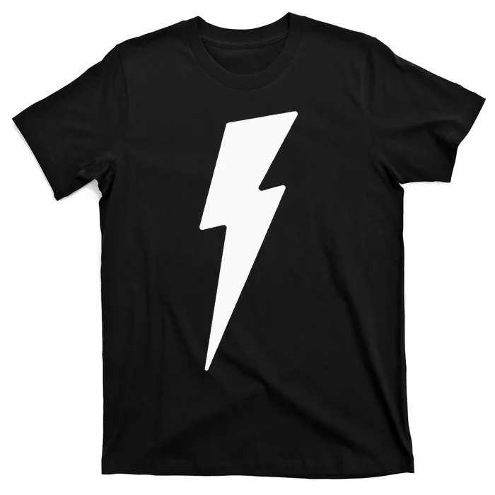 Simple Lightning Bolt In White Thunder Bolt T-Shirt