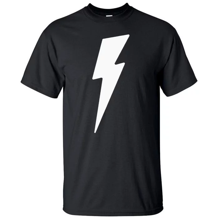 Simple Lightning Bolt In White Thunder Bolt Tall T-Shirt