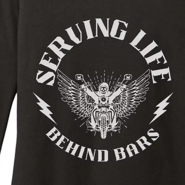 Serving Life Behind Bars Motorcycle Apparel Motorcycle Womens CVC Long Sleeve Shirt