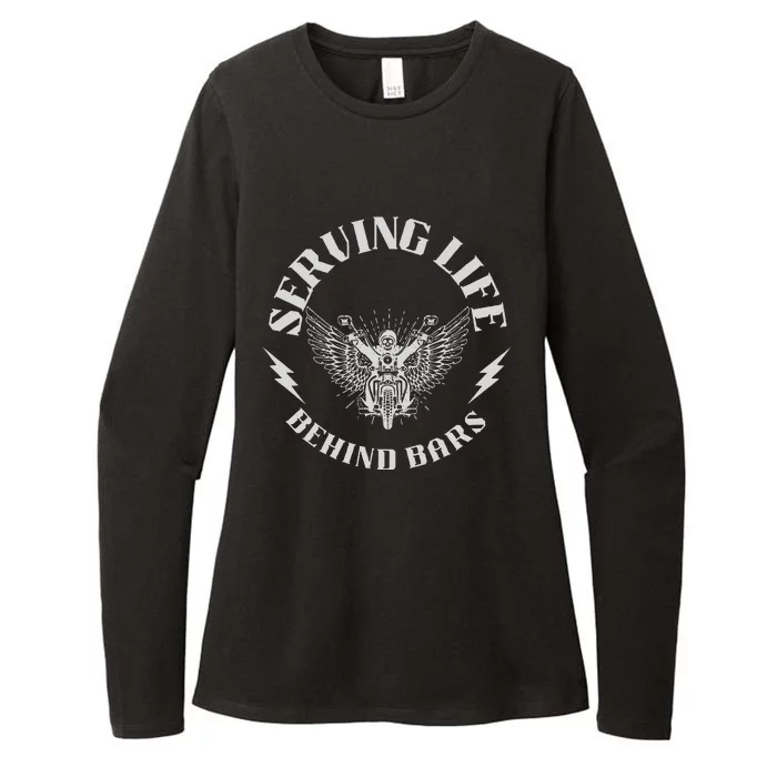 Serving Life Behind Bars Motorcycle Apparel Motorcycle Womens CVC Long Sleeve Shirt