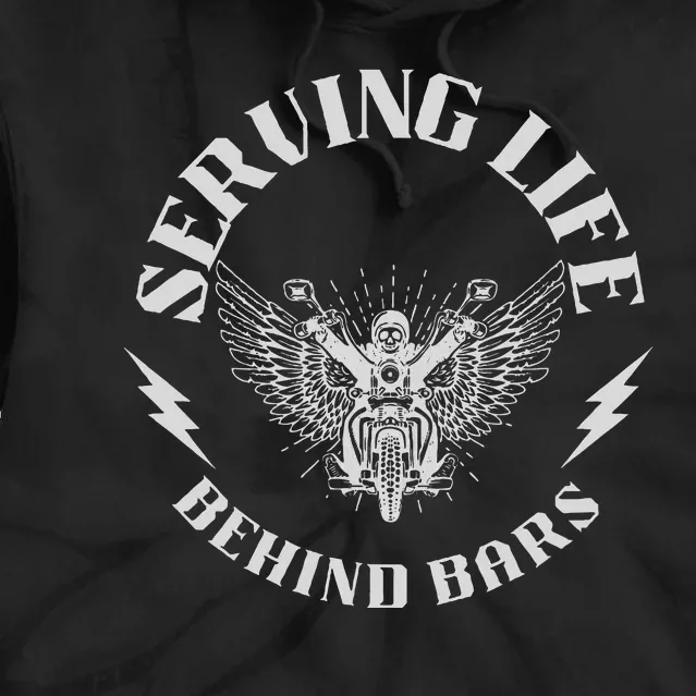 Serving Life Behind Bars Motorcycle Apparel Motorcycle Tie Dye Hoodie