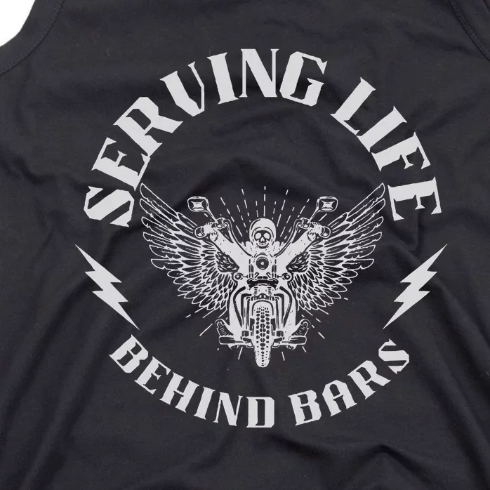 Serving Life Behind Bars Motorcycle Apparel Motorcycle Tank Top