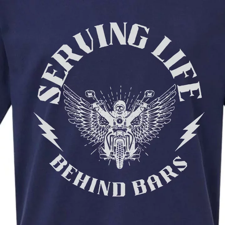 Serving Life Behind Bars Motorcycle Apparel Motorcycle Sueded Cloud Jersey T-Shirt