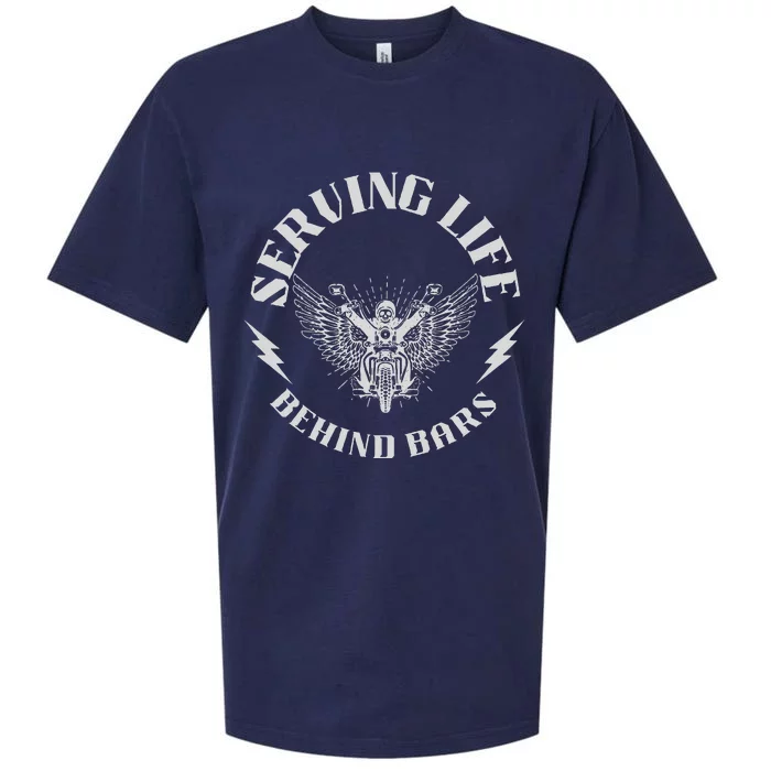 Serving Life Behind Bars Motorcycle Apparel Motorcycle Sueded Cloud Jersey T-Shirt