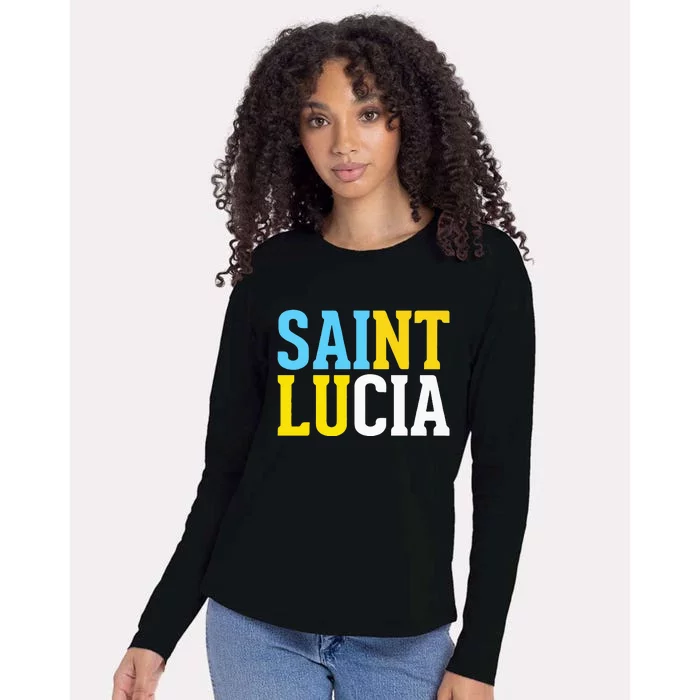 Saint Lucia Bold Color Block Womens Cotton Relaxed Long Sleeve T-Shirt