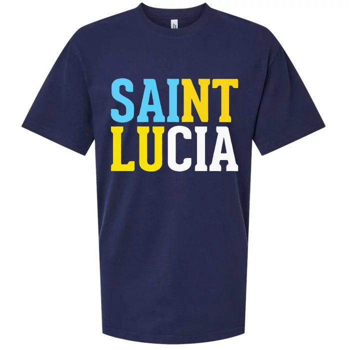 Saint Lucia Bold Color Block Sueded Cloud Jersey T-Shirt