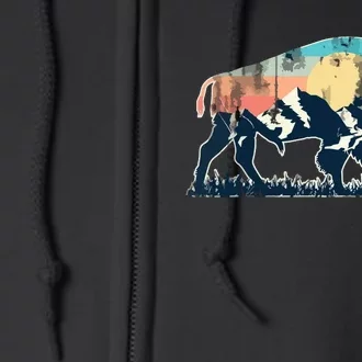 Sunset Landscape Buffalo Gift Full Zip Hoodie