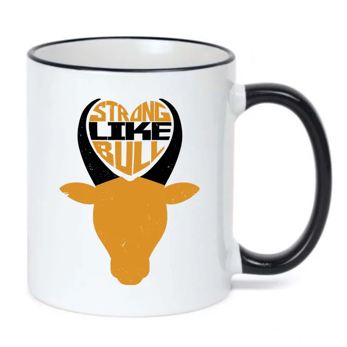 Strong Like Bull Black Color Changing Mug