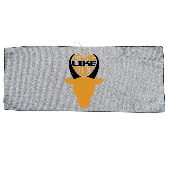 Strong Like Bull Large Microfiber Waffle Golf Towel