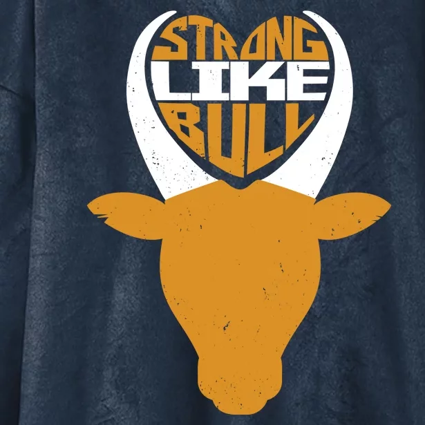 Strong Like Bull Hooded Wearable Blanket