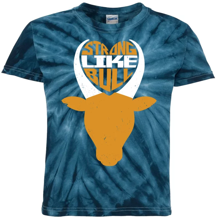 Strong Like Bull Kids Tie-Dye T-Shirt