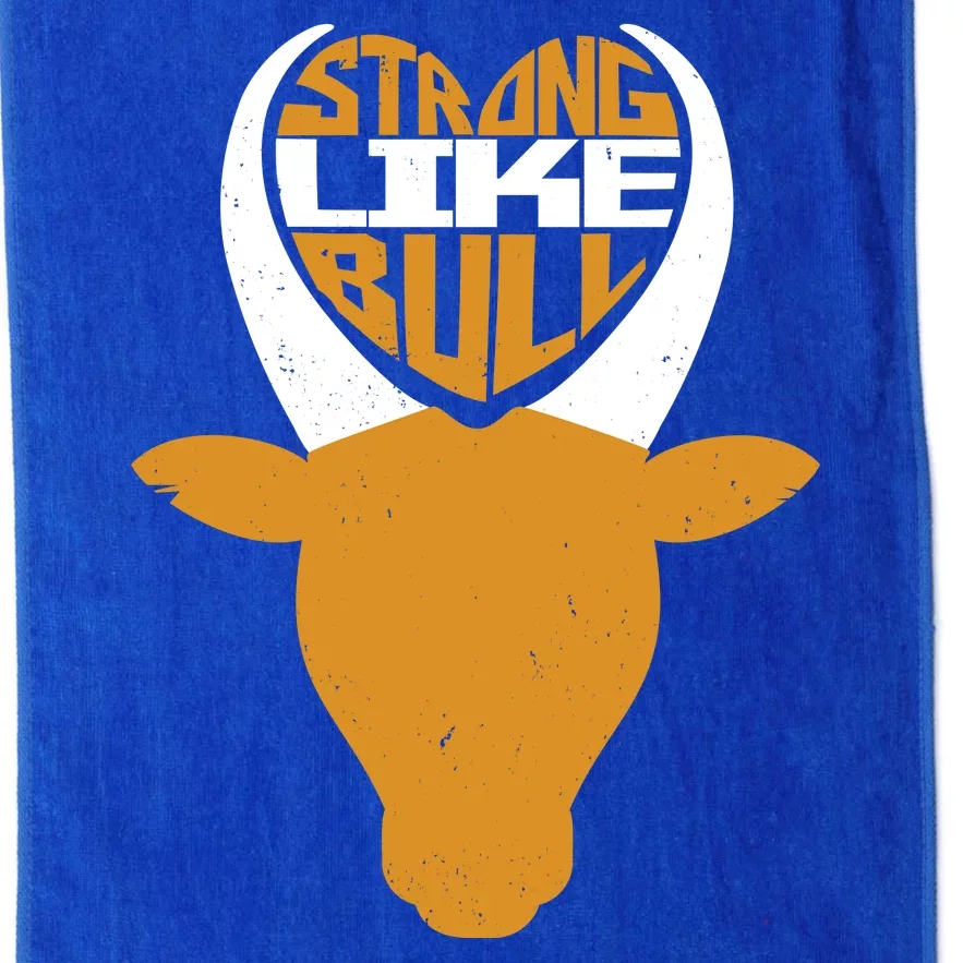 Strong Like Bull Platinum Collection Golf Towel