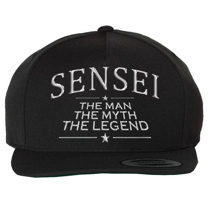 Sensei Legend Best Sensei Gift Wool Snapback Cap