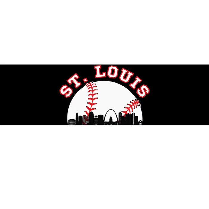 St. Louis Baseball St. Louis MO Cityscape STL Skyline Bumper Sticker