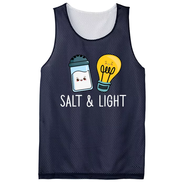 Salt & Light Be Ye Salt Bible Verses Matthew 51316 Christ Mesh Reversible Basketball Jersey Tank