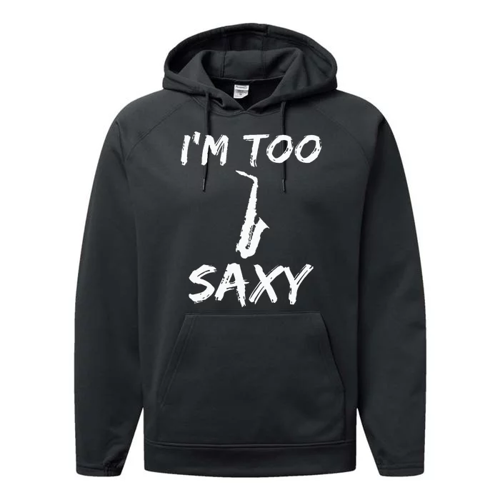 Saxophone Lover Birthday Christmas Gift Idea Performance Fleece Hoodie