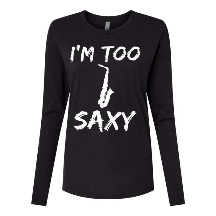 Saxophone Lover Birthday Christmas Gift Idea Womens Cotton Relaxed Long Sleeve T-Shirt