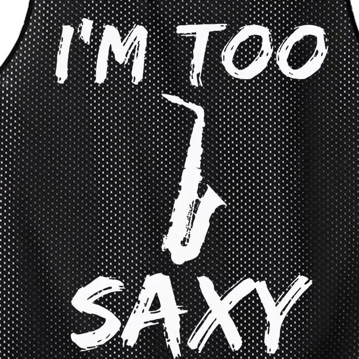 Saxophone Lover Birthday Christmas Gift Idea Mesh Reversible Basketball Jersey Tank