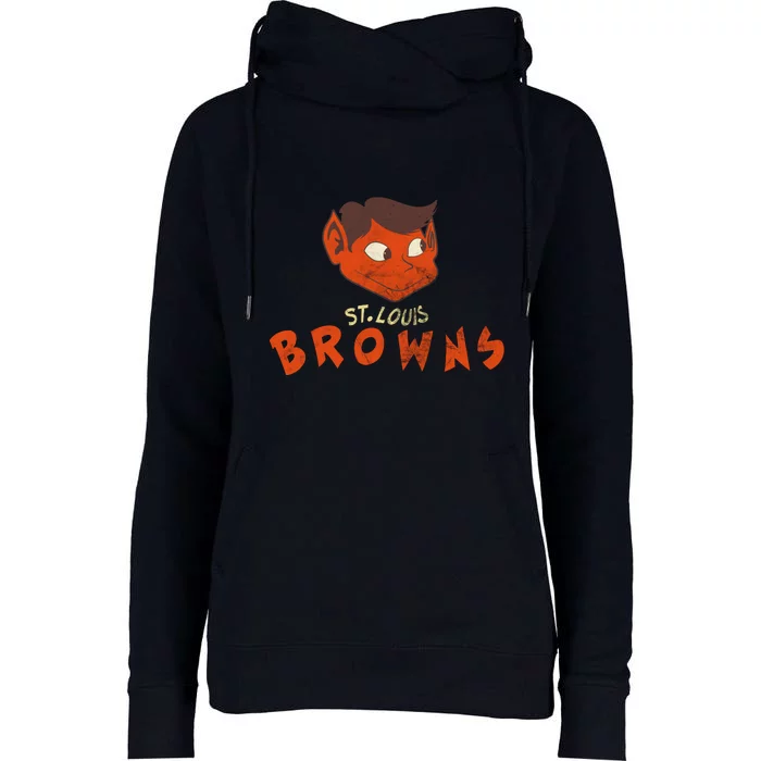 St. Louis Browns Baseball Team 1902 Womens Funnel Neck Pullover Hood