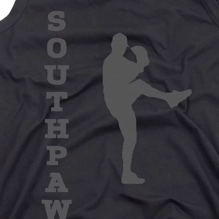 Southpaw Lefty Baseball Left Handed Funny Pitcher Tank Top