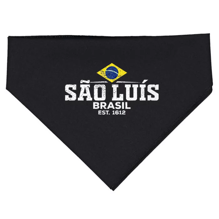 Sao Luis Brazil Brasil Premium USA-Made Doggie Bandana