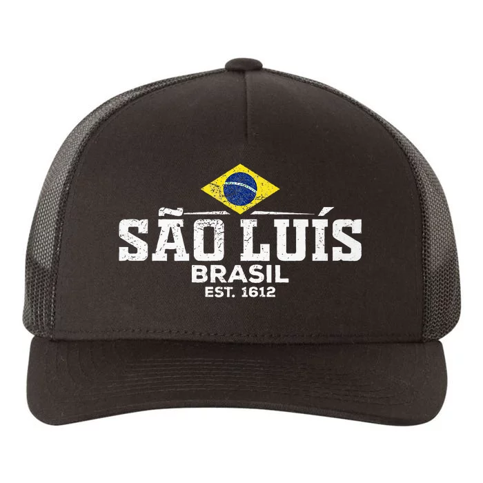 Sao Luis Brazil Brasil Premium Yupoong Adult 5-Panel Trucker Hat