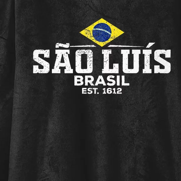 Sao Luis Brazil Brasil Premium Hooded Wearable Blanket