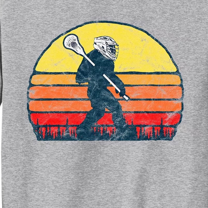 Sasquatch Lax Bigfoot Lacrosse Tall Sweatshirt