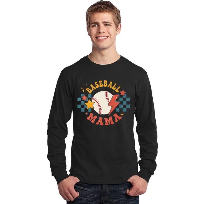 Somebodys Loudmouth Baseball Mama Mothers Day Tall Long Sleeve T-Shirt