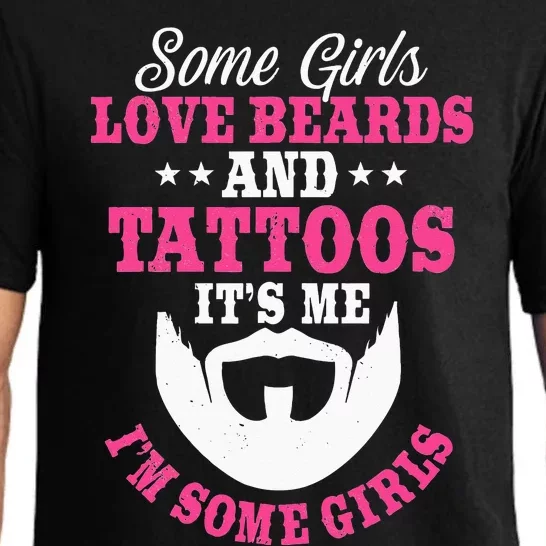 Some Love Beards And Tattoos Bearded Inked Facial Hair Pajama Set