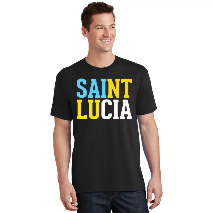 Saint Lucia Bold Color Block T-Shirt