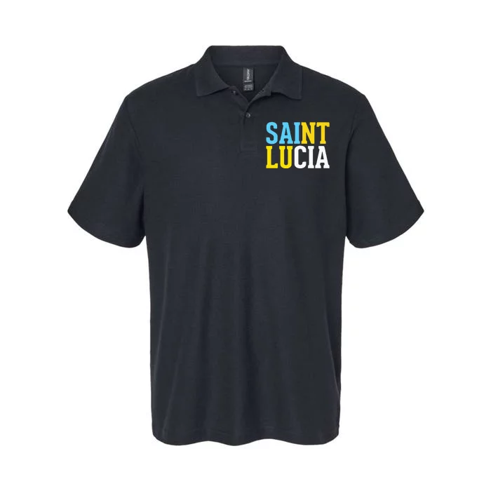 Saint Lucia Bold Color Block Softstyle Adult Sport Polo