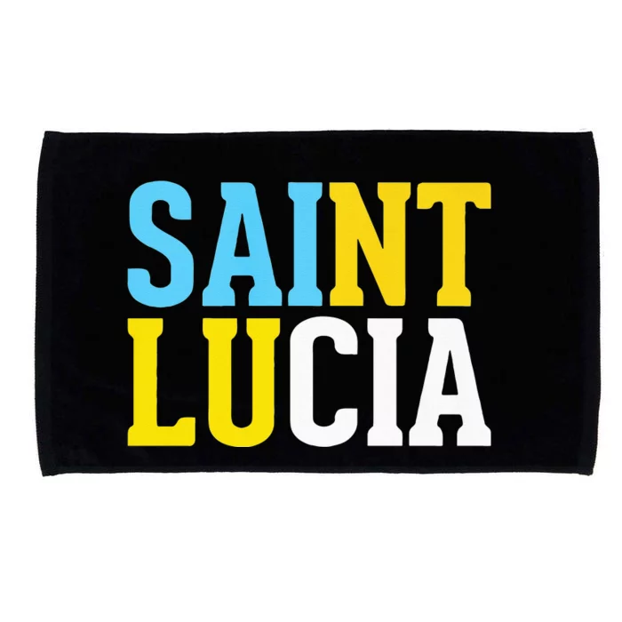 Saint Lucia Bold Color Block Microfiber Hand Towel