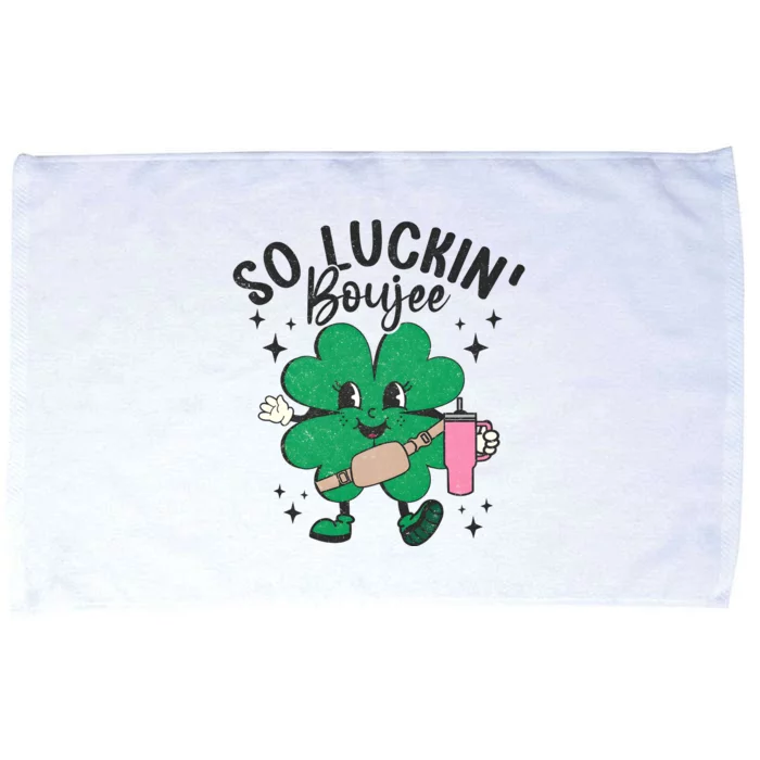 So Luckin Boujee St Patricks Day Microfiber Hand Towel