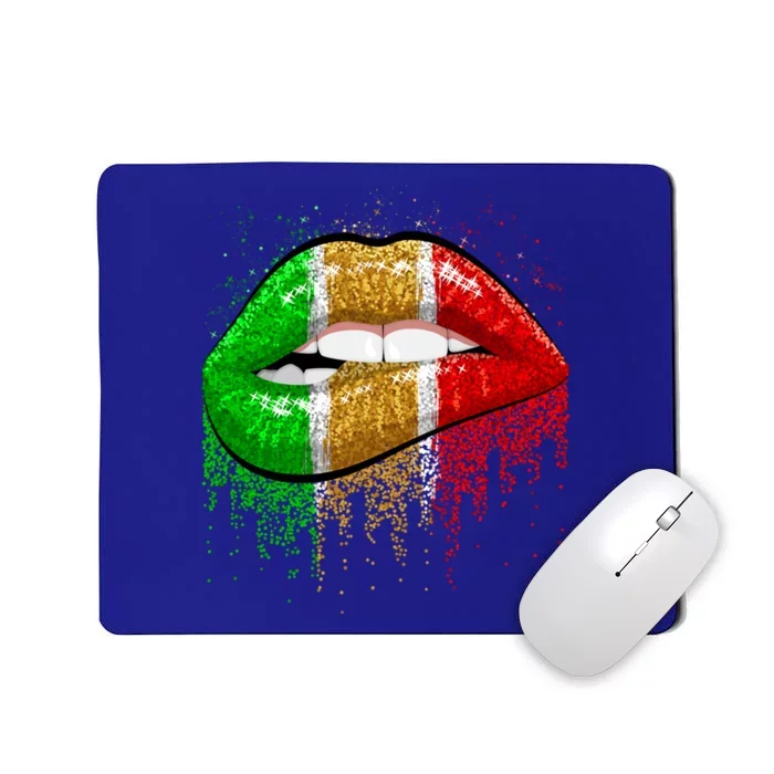 Sexy Lip Biting Black Magic Juneteenth African Flag Gift Mousepad