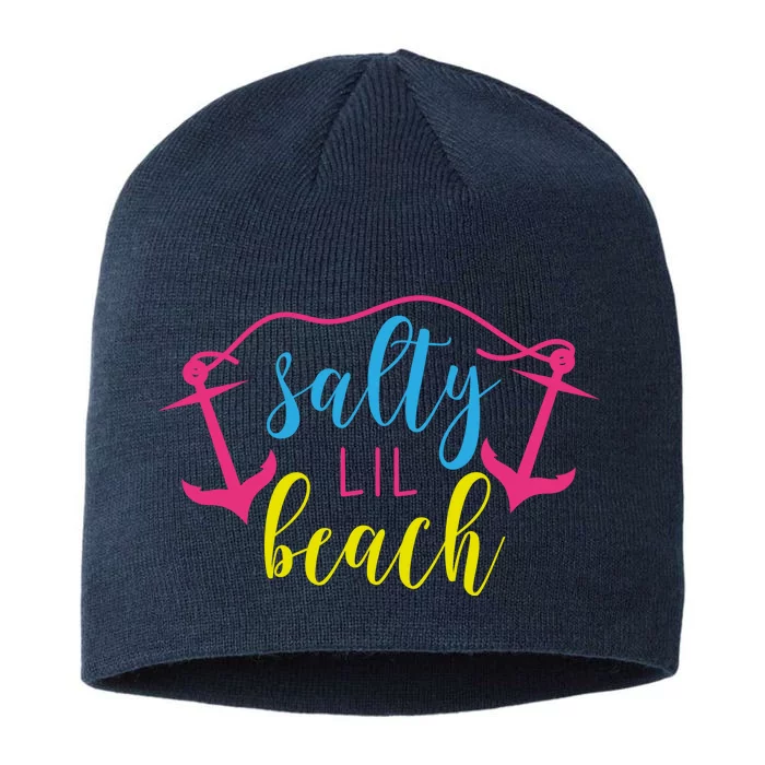 Salty Lil Beach Funny Vacation 8 1/2in Sustainable Knit Beanie