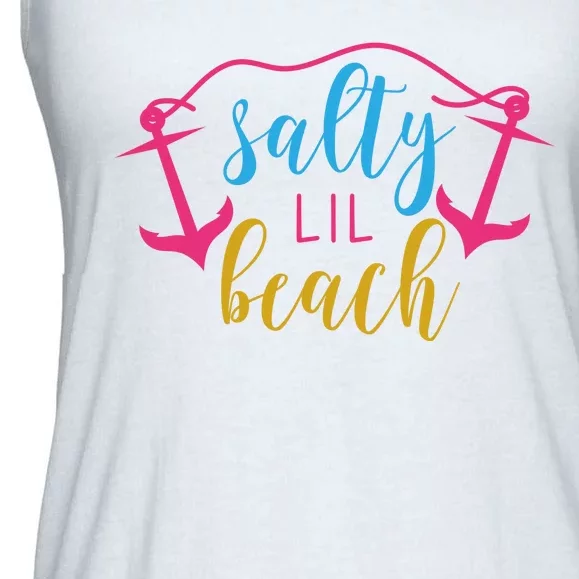 Salty Lil Beach Funny Vacation Ladies Essential Flowy Tank