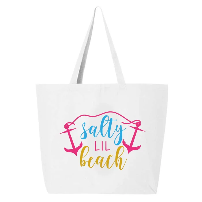 Salty Lil Beach Funny Vacation 25L Jumbo Tote