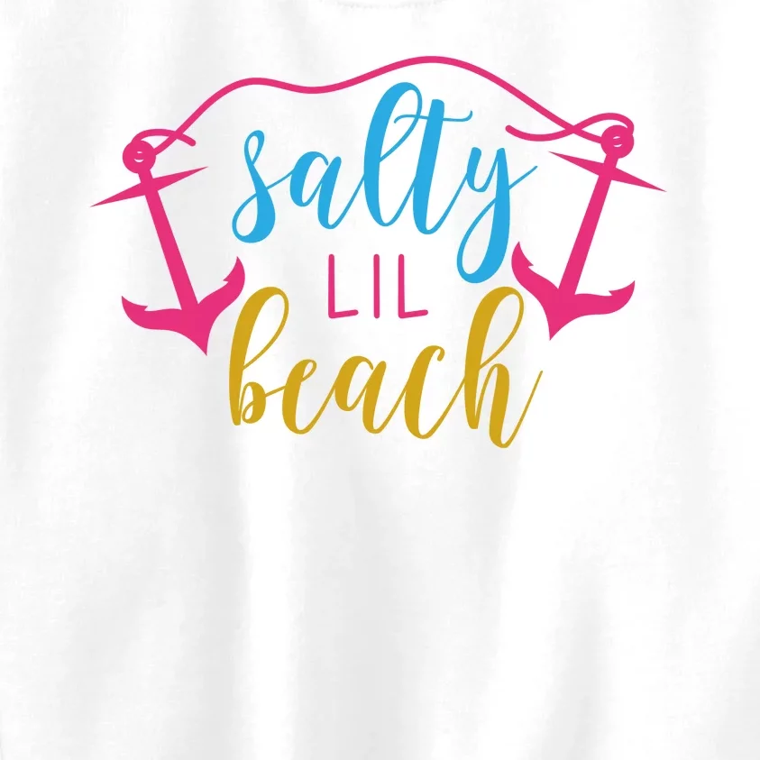 Salty Lil Beach Funny Vacation Kids Sweatshirt