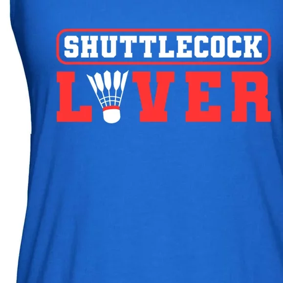 Shuttlecock Lover Badminton Lover Gift Ladies Essential Flowy Tank