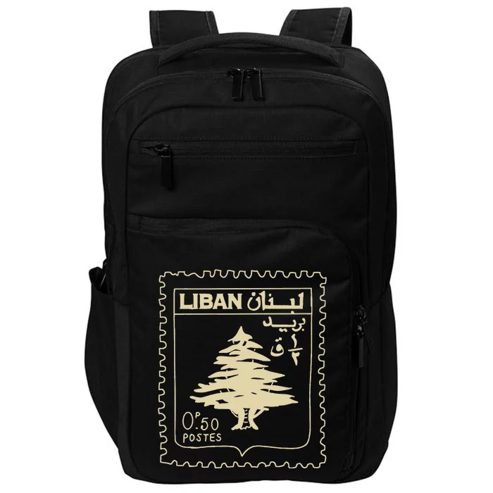 Support Lebanon Beirut Map Lebanese Flag Impact Tech Backpack