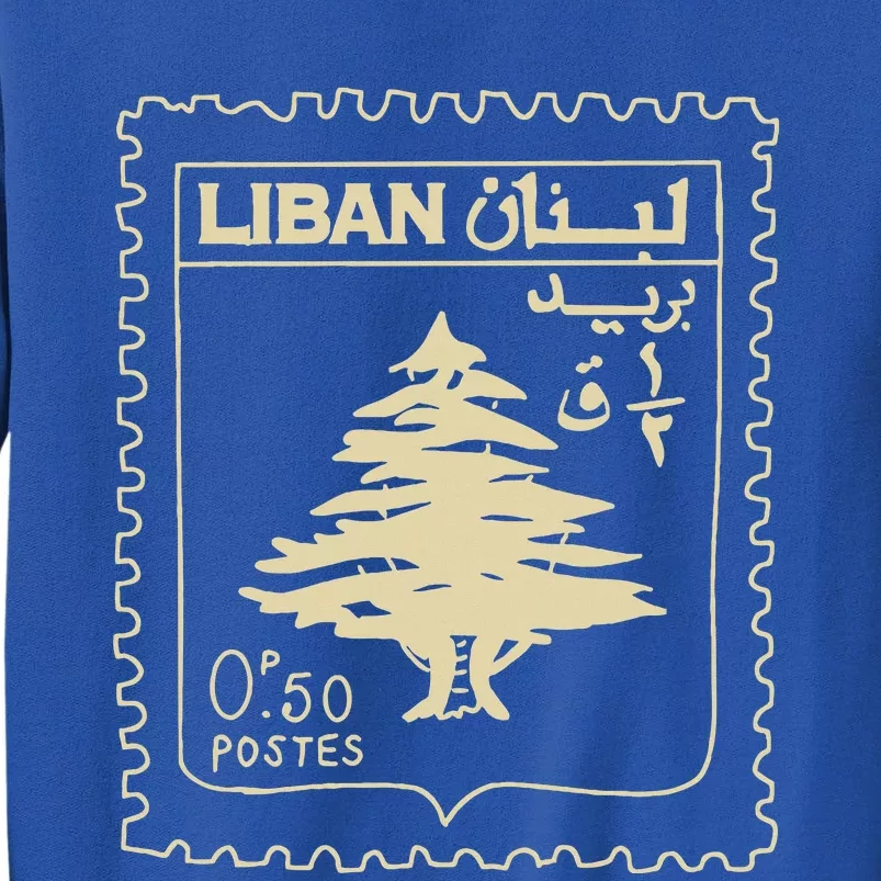 Support Lebanon Beirut Map Lebanese Flag Tall Sweatshirt