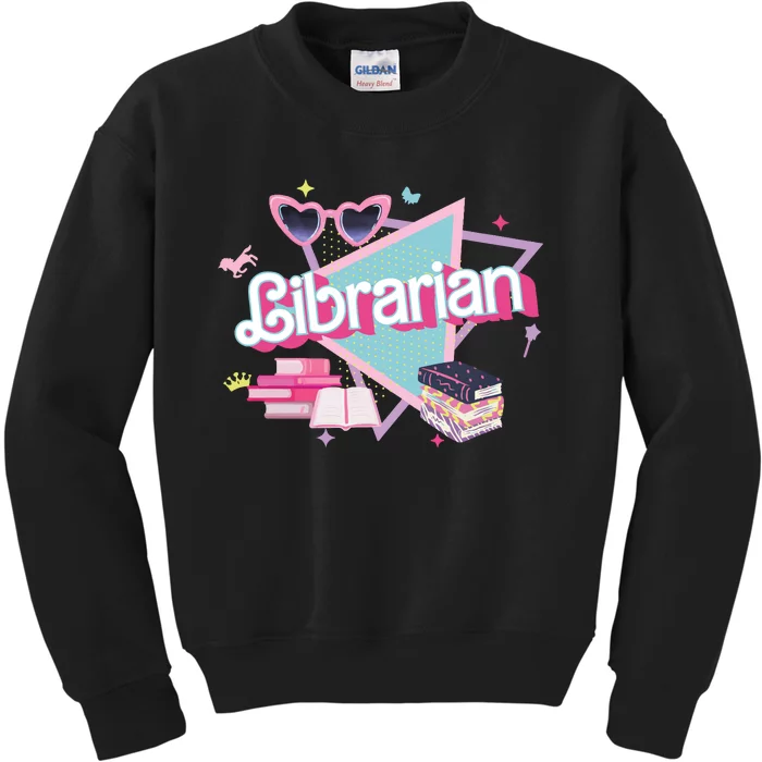 School Librarian Book Lover Kids Sweatshirt