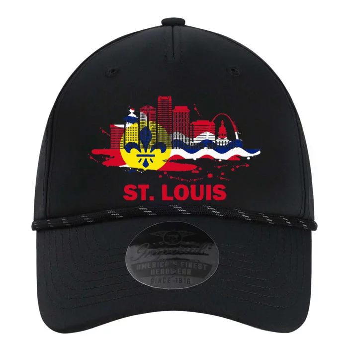 St. Louis City Flag Downtown Skyline St. Louis Skyline Performance The Dyno Cap