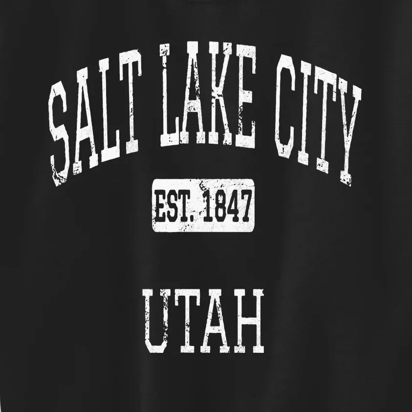 Salt Lake City Utah Ut Kids Sweatshirt