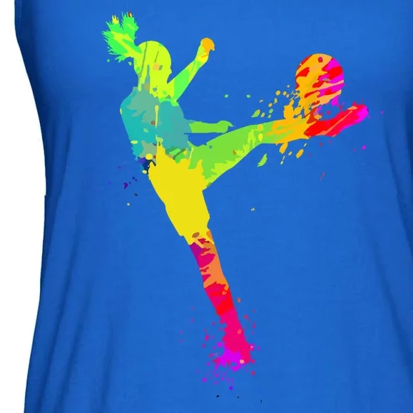 Sport Lover Cool Soccer For Women Girls Soccer Player Gift Ladies Essential Flowy Tank