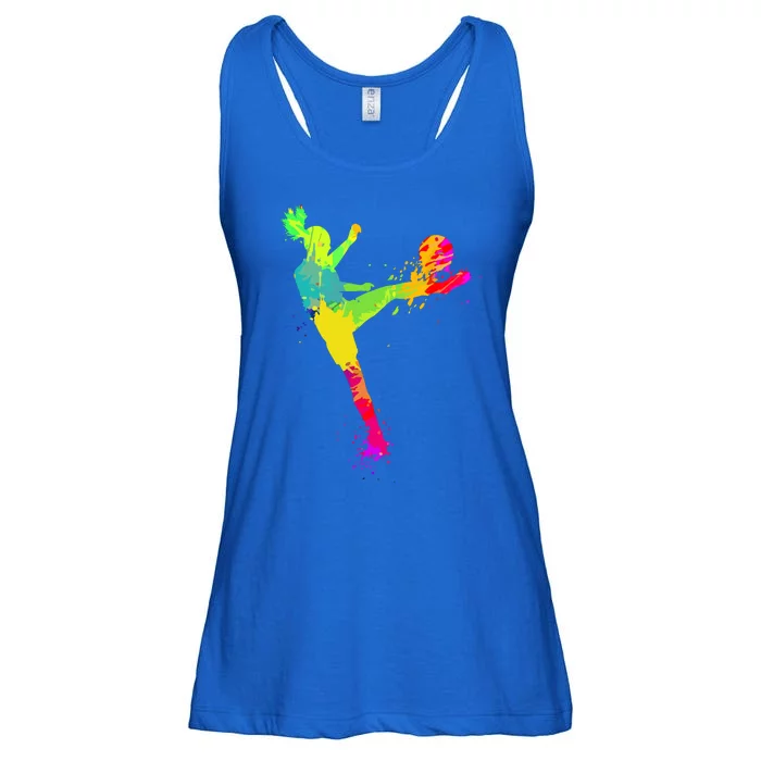 Sport Lover Cool Soccer For Women Girls Soccer Player Gift Ladies Essential Flowy Tank