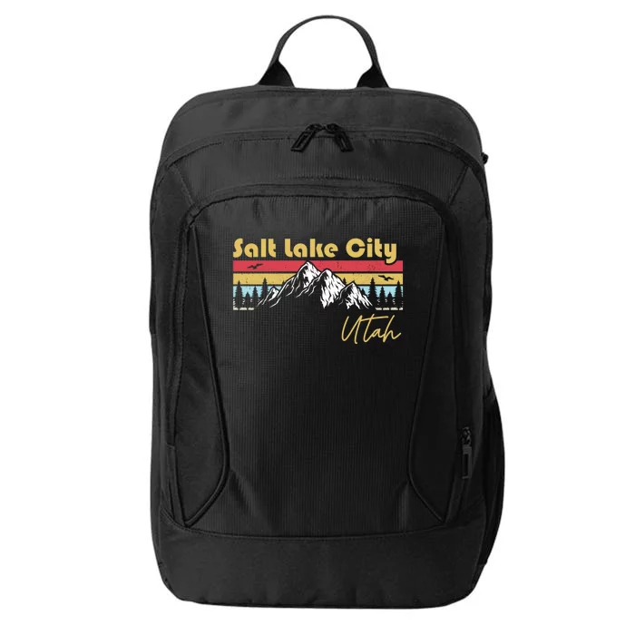 Salt Lake City Utah Roots Hometown Vintage Home State Pride City Backpack