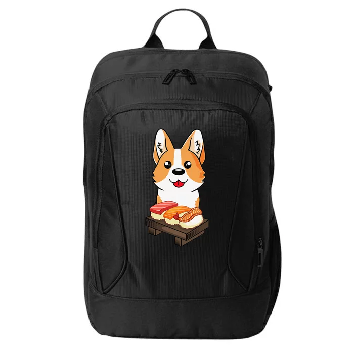 Sushi Life Corgi Dog Lover Kawaii Japanese Anime Gift City Backpack