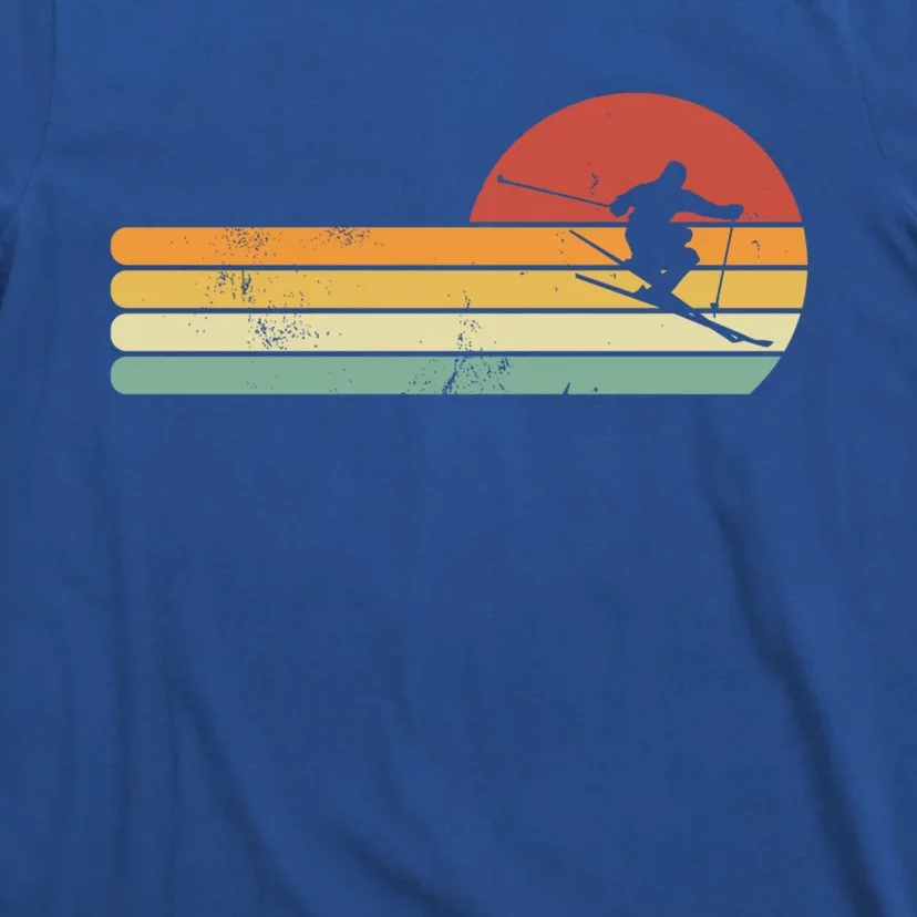 Ski Lover Colorful Retro Snowboarding Gift T-Shirt